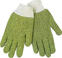 MCR Safety 9432KM Kevlar Terrycloth Cotton Blend Regular Weight 7 Gauge Ladies Gloves with Knit Wrist, Brown, Small, 1-Pair