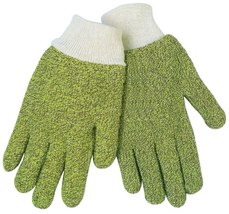 MCR Safety 9432KM Kevlar Terrycloth Cotton Blend Regular Weight 7 Gauge Ladies Gloves with Knit Wrist, Brown, Small, 1-Pair