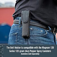 SABRE Nylon Belt Holster for Magnum 120 Series, Fits 122-Grams (4-Ounces) Models, Provides Quick Access To Protection, Durable Design, Velcro Closure