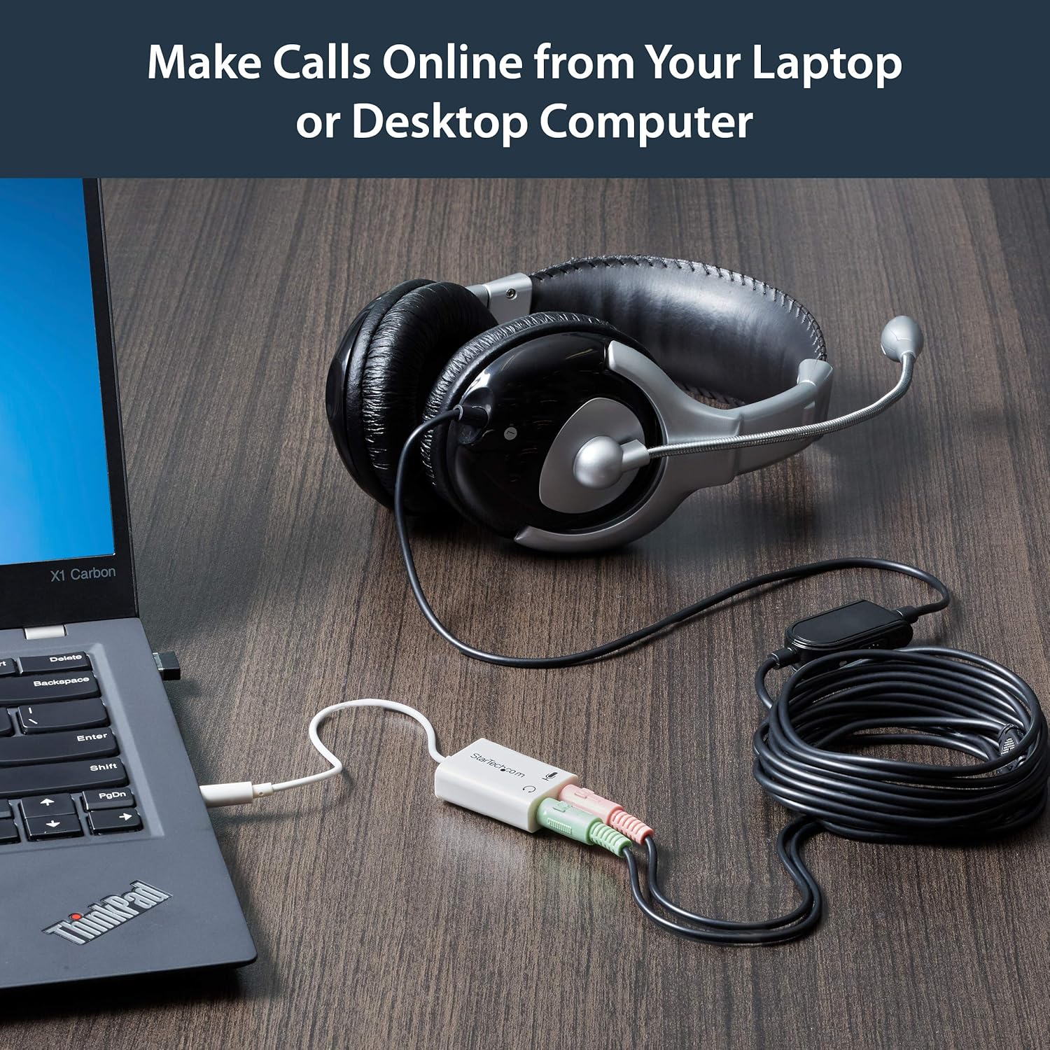 StarTech.com 4 Position Microphone and Headphone Splitter – 3.5 mm – 4 Pin / 4 Pole