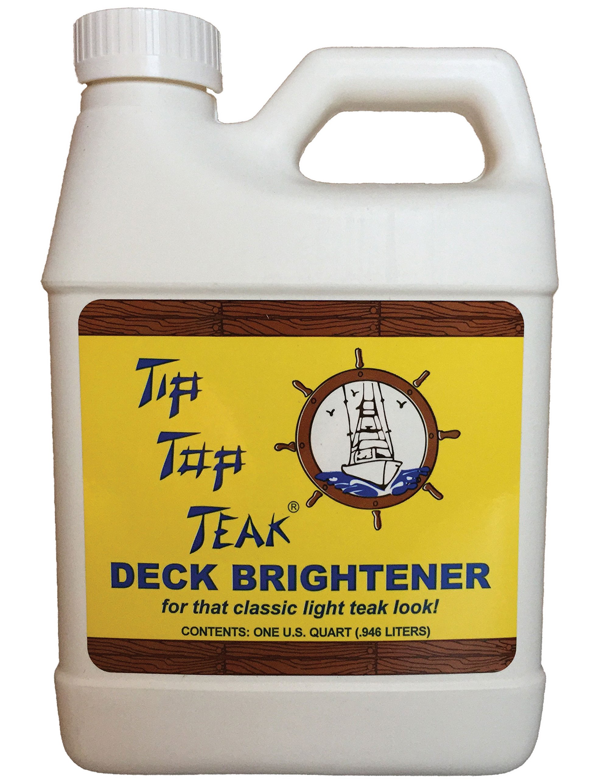 Deck Brightener, Teak Cleaner, Deck Cleaner, Furniture Cleaner, Essential Boat Accessories, 32 fl. oz.