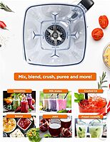 COMMERCIAL CHEF 1200 Watt High Power Blender, 50.7 oz, Black Multi Purpose