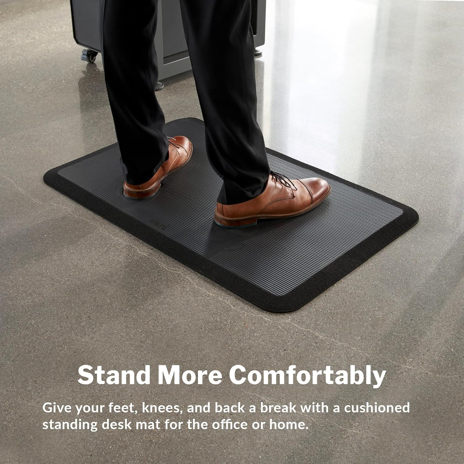 Vari Standing Mat 34x22 (VariDesk) - Anti Fatigue Non-Slip Mat for Standing Desk, Cushioned for Comfort