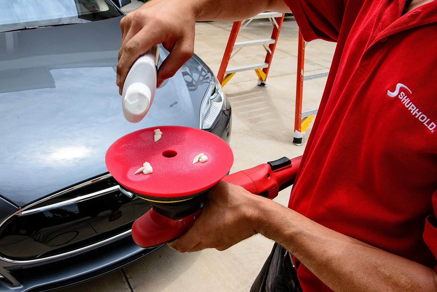 Shurhold Pro Polish Red Foam Pad - 7"