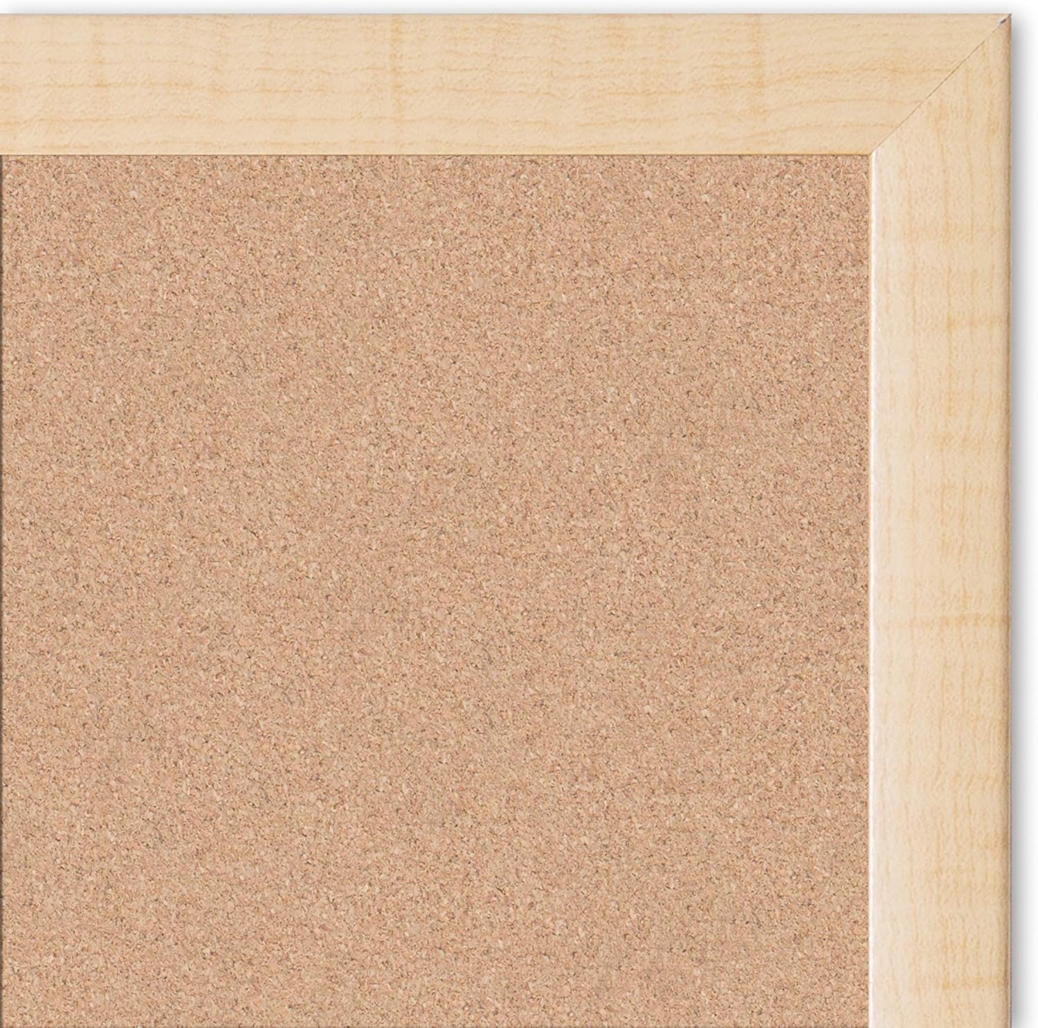 U BRANDS Cork Bulletin Board, Birch Wood Frame