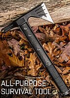 SOG Survival Hawk - Specialty Outdoor Tactical Hatchet, Fire Starter, Nail Puller & Folding Saw - Wood Saw, Hand Saw