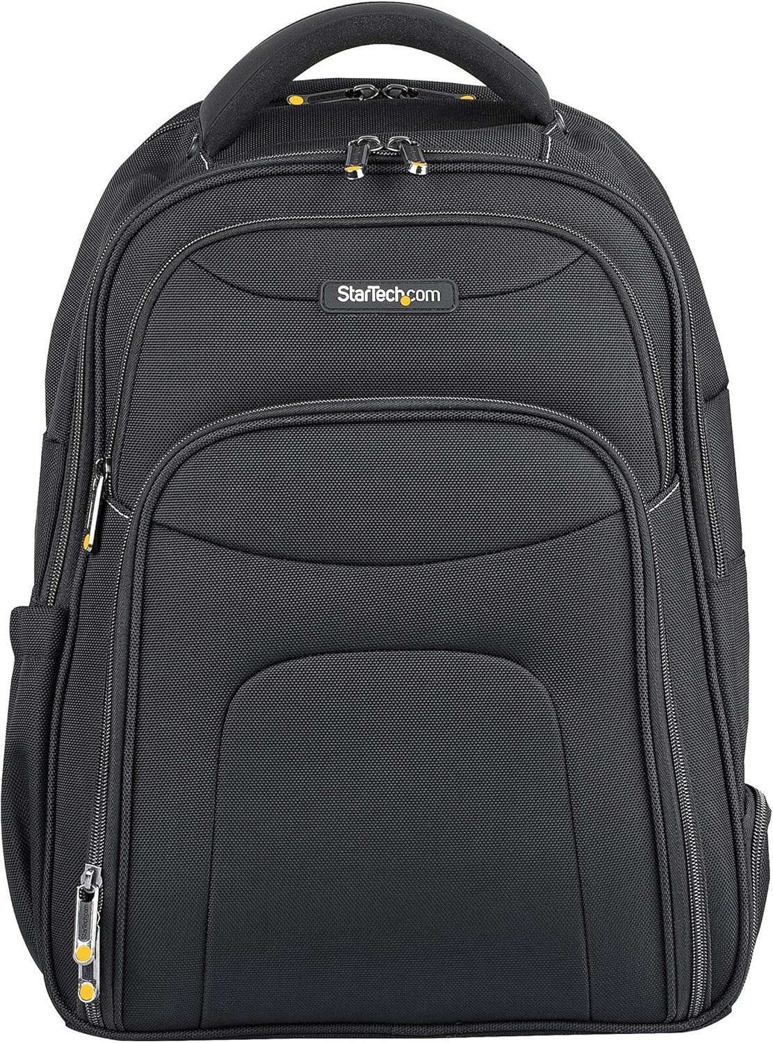 StarTech.com Unisex Backpack Ergonomic Computer Bag with Removable Accessories Case - 1680D Ballistic Nylon, Black