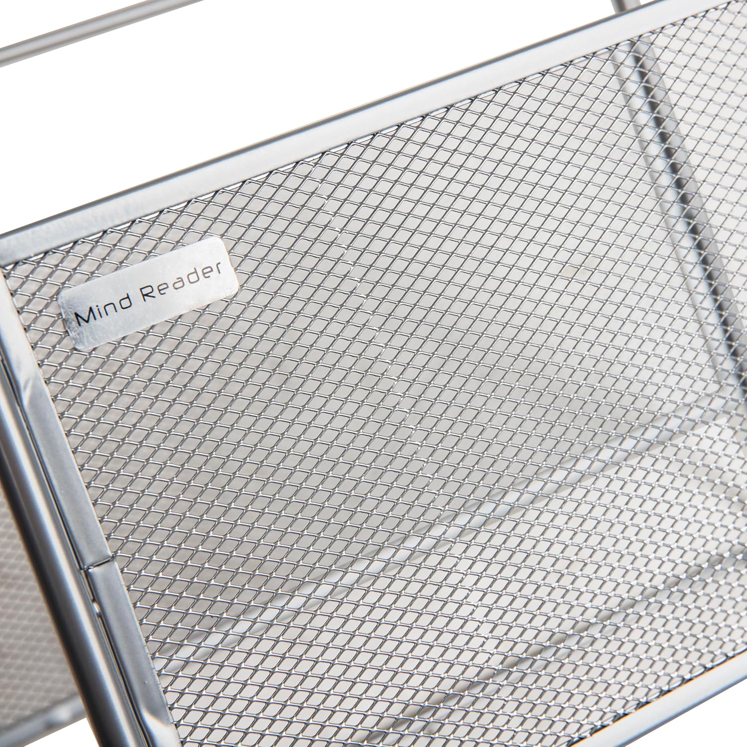 Mind Reader Hanging File Folder Organizer, Desktop Organizer, Metal Mesh, 13" L x 9.75" W x 10.25" H
