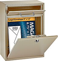 Mail Boss High Security Locking Wall-Mount Mail Drop Box