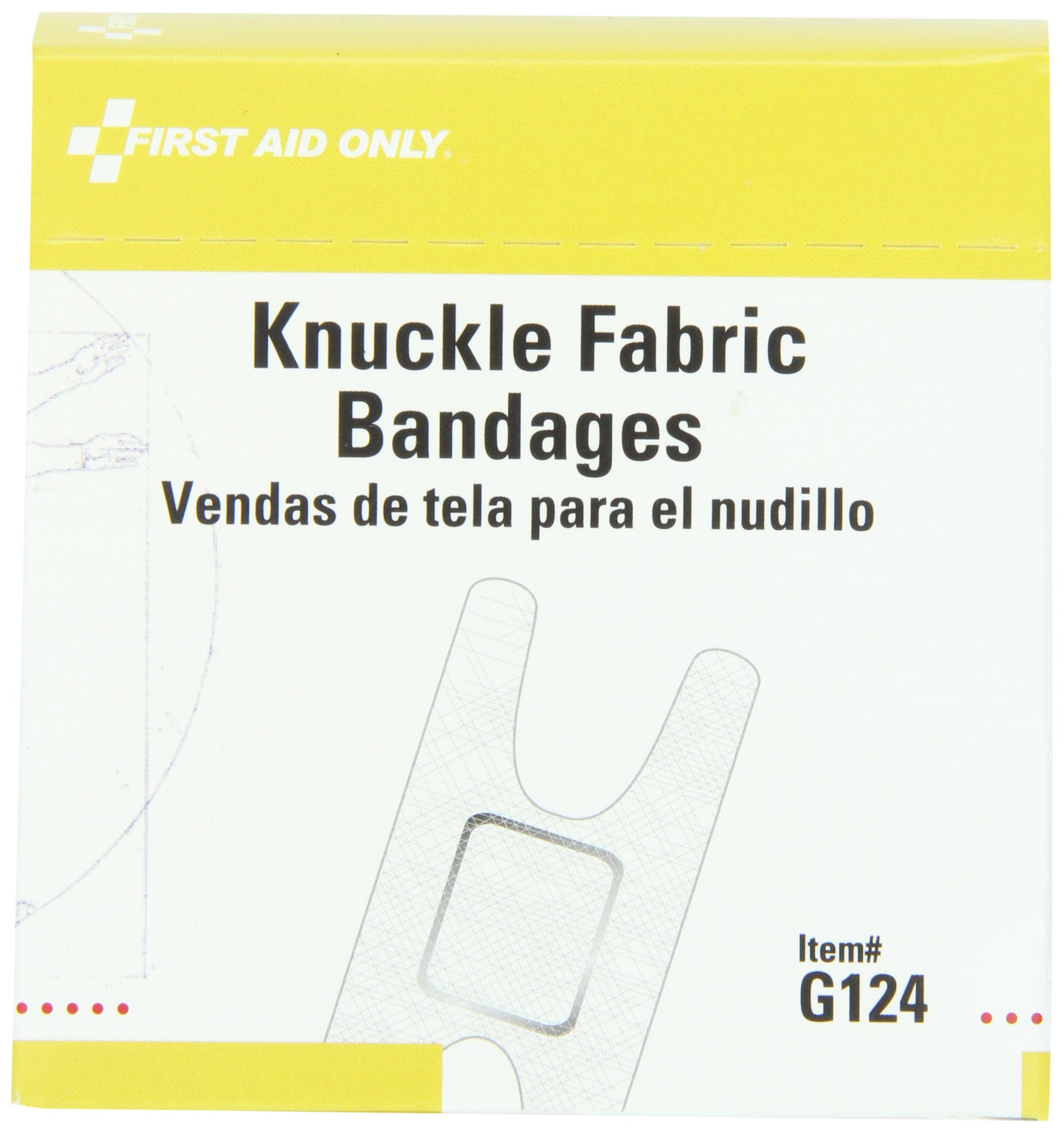 First Aid Only G124 Knuckle Fabric Bandage, 40 Count