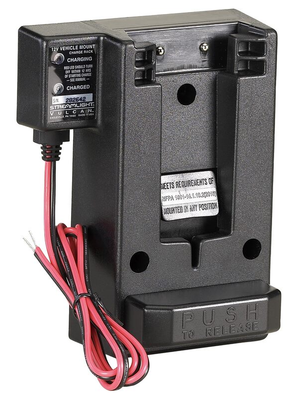 Streamlight 44132 Direct Wire 12V DC Mounting Rack (Vulcan Series) Black