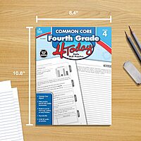 Carson Dellosa Common Core 4 Today 4th Grade Workbook, 40 Weeks of Math, Language Arts, Science