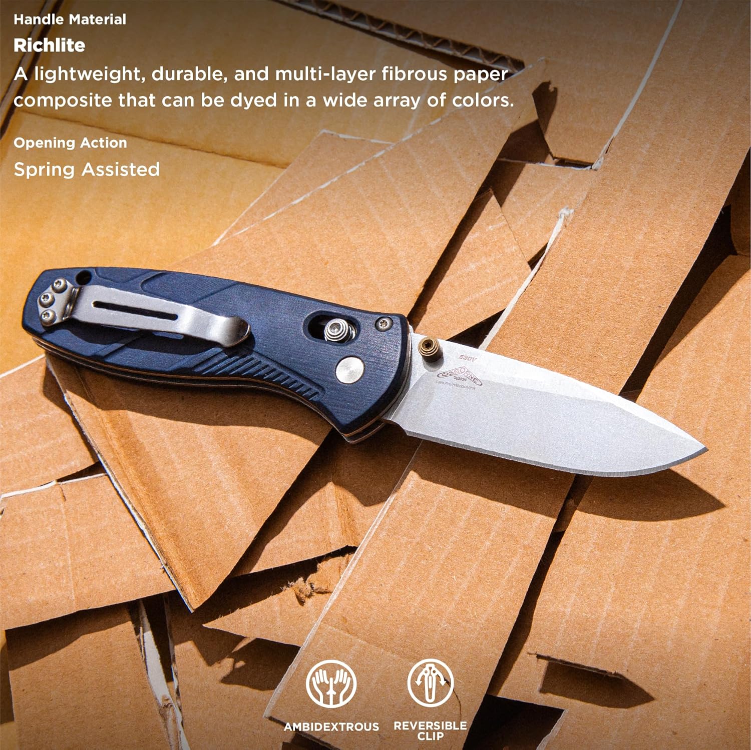 BENCHMADE Mini Barrage 585 EDC Folding Knife