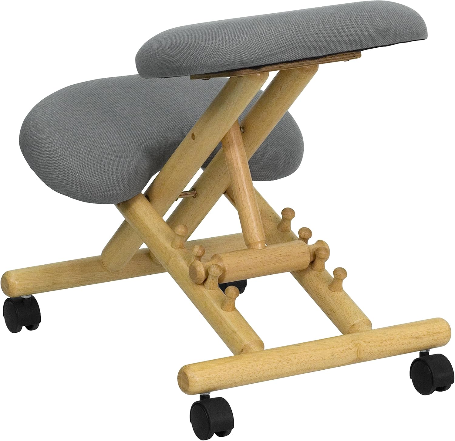Flash Furniture Posey Mobile Wooden Ergonomic Kneeling Office Chair