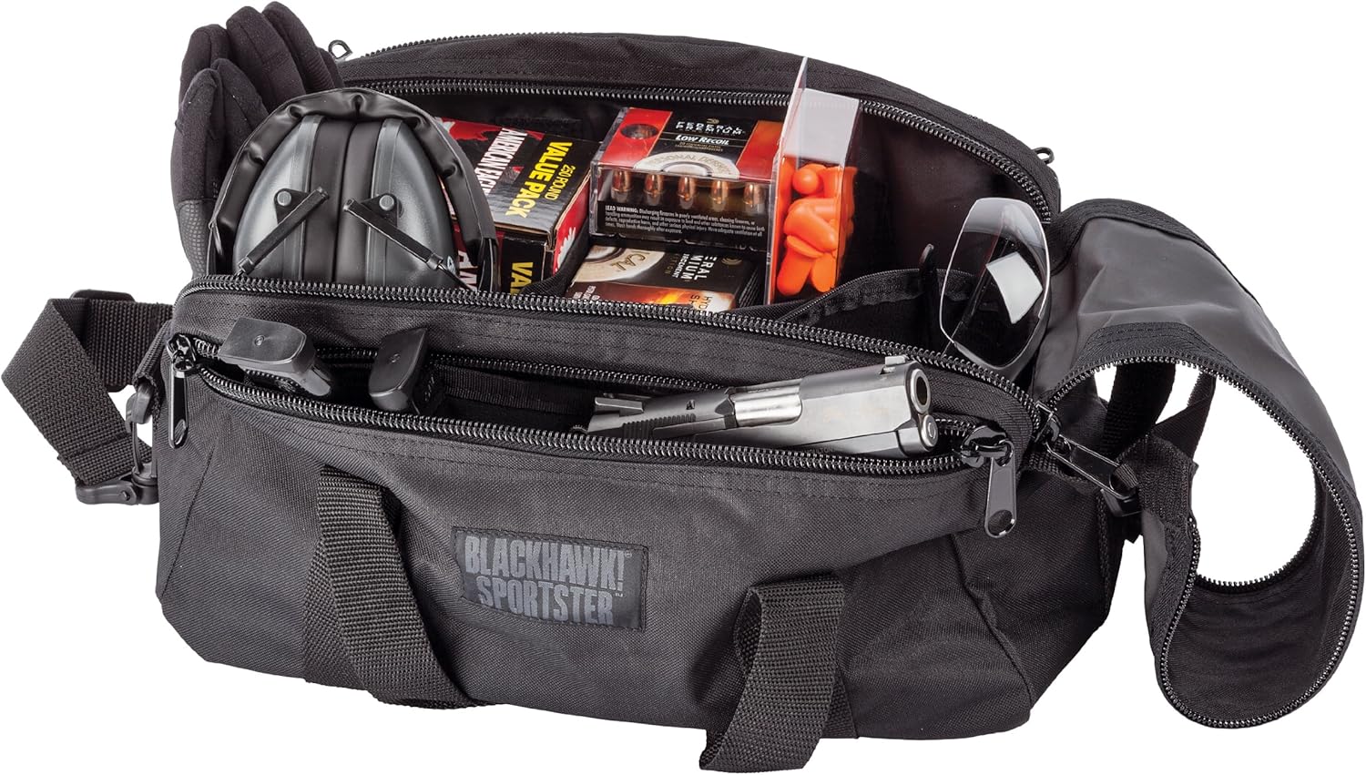 BlackHawk Pistol Range Bag SPORTSTER Bag Black Nylon 74RB02BK
