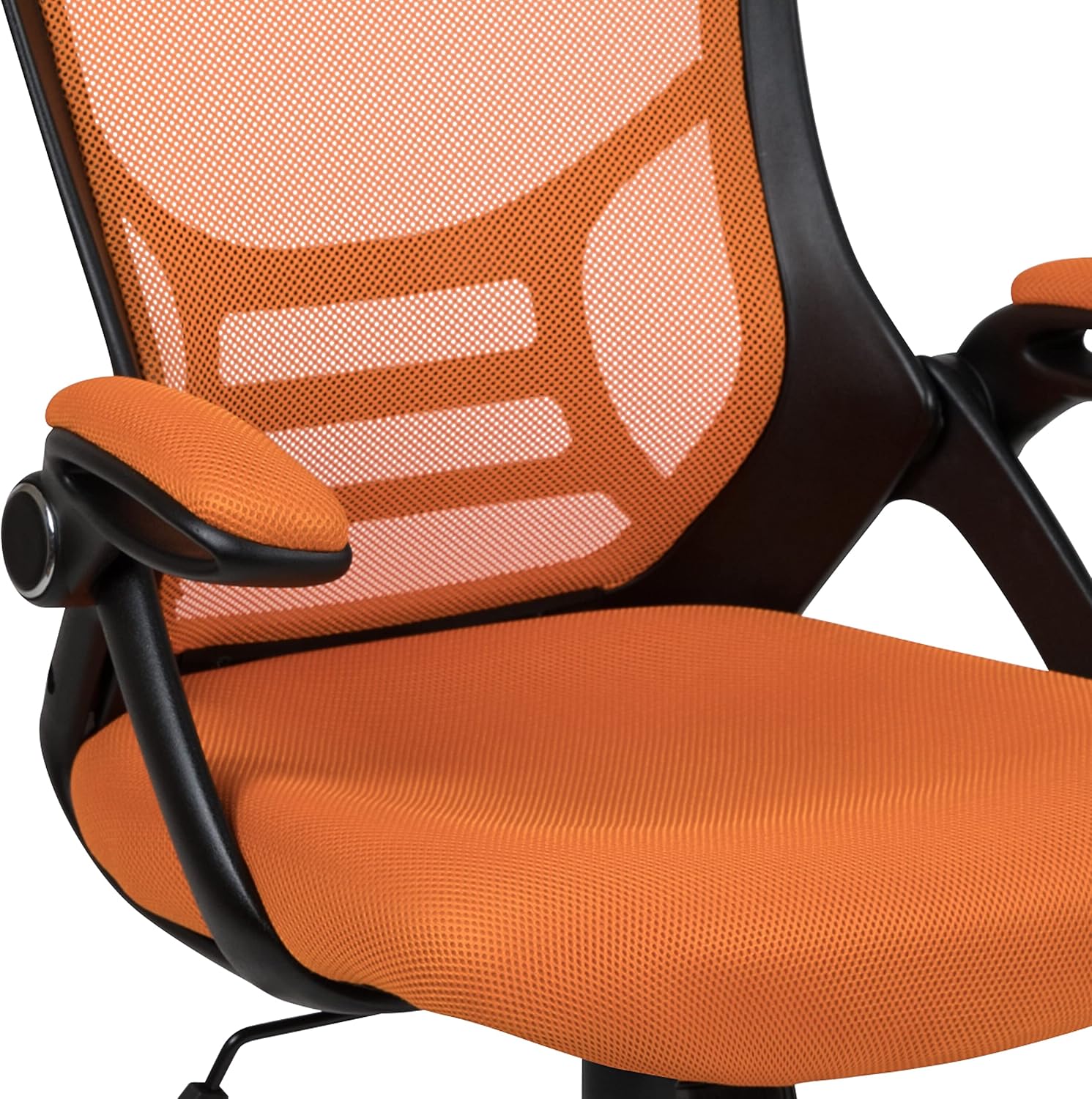 Flash Furniture Porter High-Back Mesh Ergonomic Swivel Office Chair with Adjustable Lumbar Support and Flip-Up Armrests