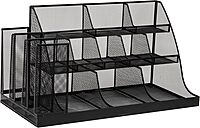 MIND READER 3-Tier 14-Compartment Countertop Organizer
