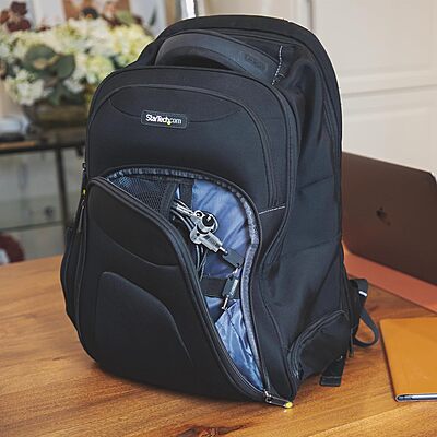 StarTech.com Universal 3-in-1 Laptop Lock 6.6ft (2m) Security Cable