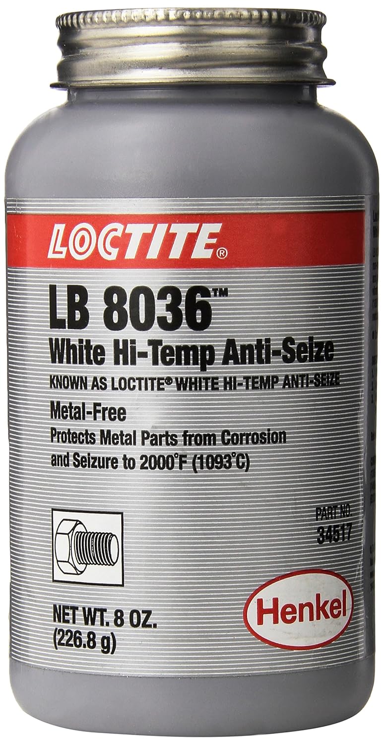 Loctite 34517 White LB 8036 High-Temperature Anti-Seize Lubricant, -20 Degree F Lower Temperature Rating to 2000 Degree F