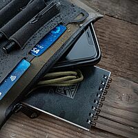 Rite in the Rain Monsoon Dirtbag, 4.5” x 7.75”, Notebook Storage Organizer, Green TPU (No. P970)