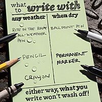 RITE IN THE RAIN Weatherproof Hardcover Pocket Notebook, Universal Rule, 160 Pages