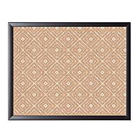 U BRANDS Fashion Cork Bulletin Board, Black Wood Frame