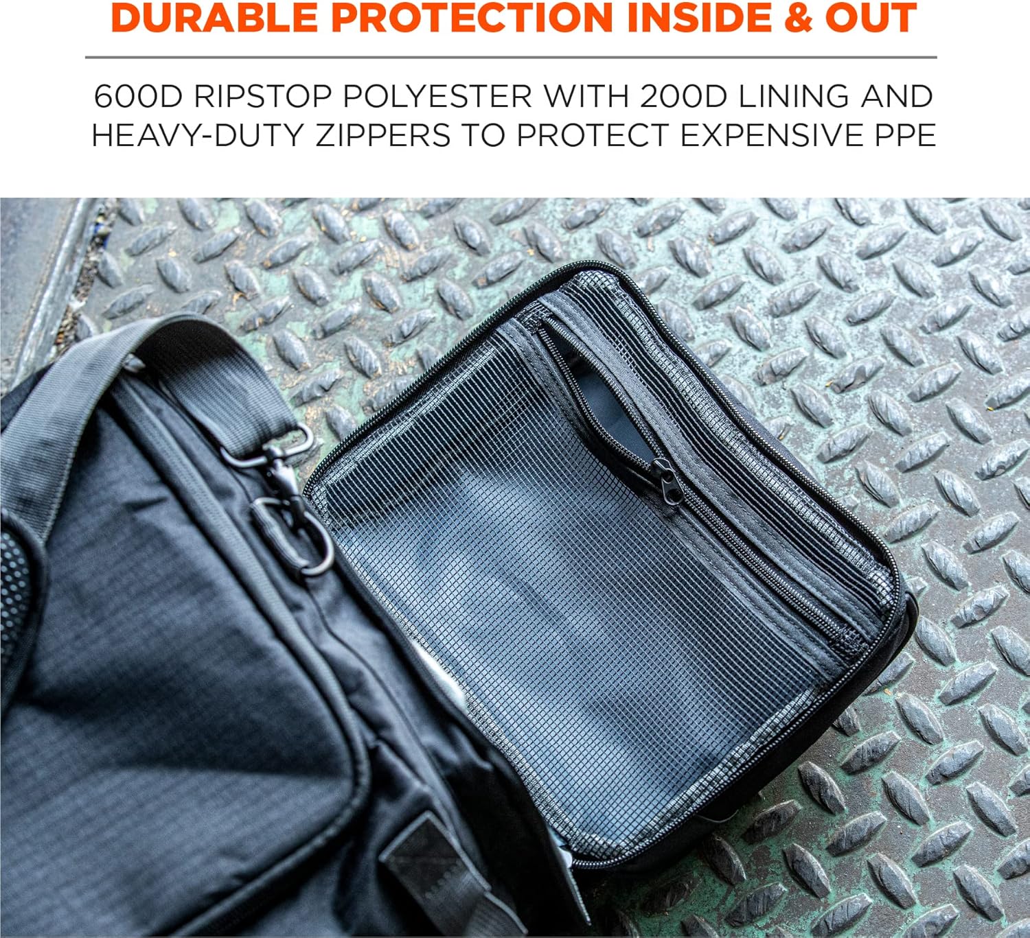 Ergodyne Arsenal 5189 Work Gear Duffel Bag, Black