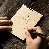 Rite in the Rain Weatherproof Top Spiral Notebook, 4" x 6", Universal Pattern