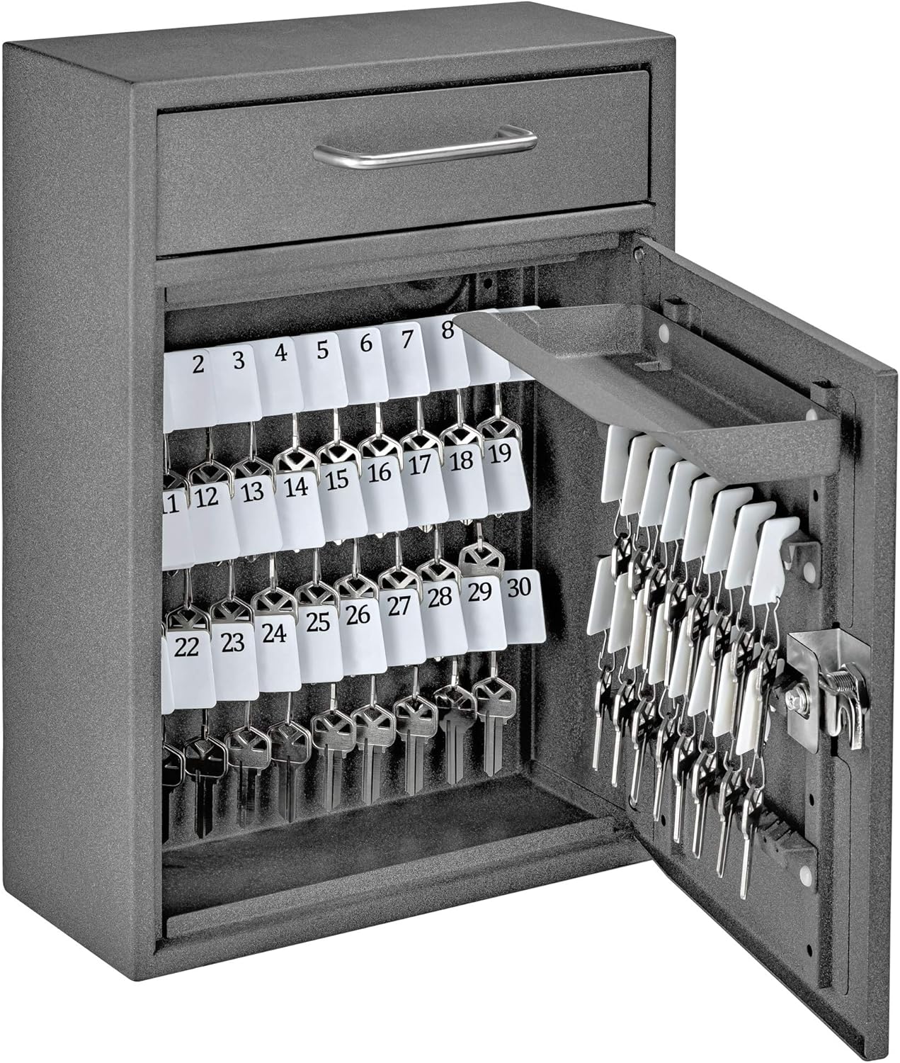 MAIL BOSS Key Boss Heavy-Duty High Security 105-Position Locking Key Cabinet & Drop Box