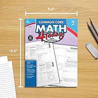 Carson Dellosa Common Core Math 4 Today Second Grade Workbook, Telling Time, Fractions, Addition, Subtraction, Number Patterns, and More, Mathematics ... Curriculum (Volume 5) (Common Core 4 Today)