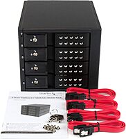 StarTech.com 4-Bay Mobile Rack Backplane - Trayless Hot Swap Mobile Rack Backplane for 3.5in SAS II/SATA III