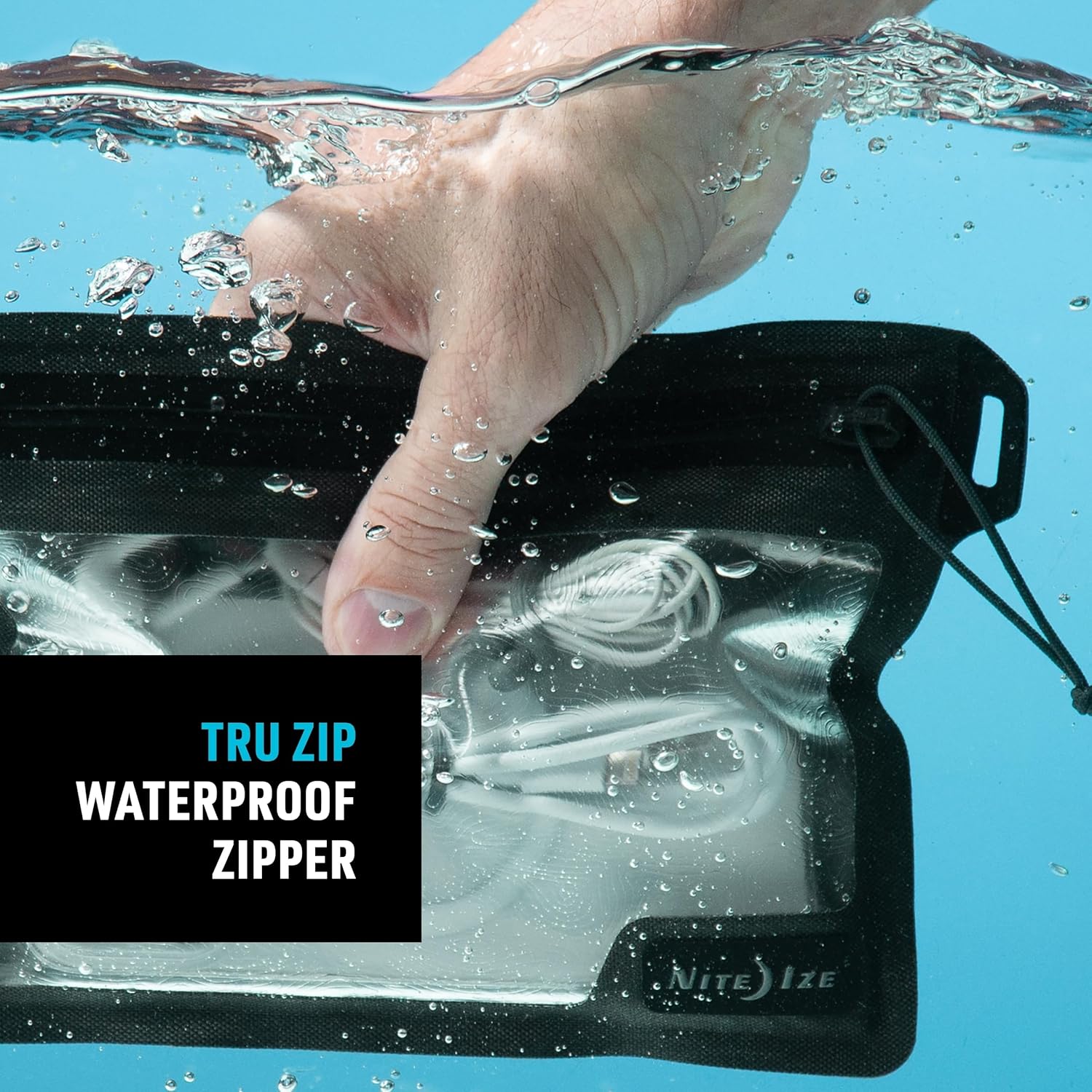 Nite Ize Runoff Waterproof Pocket - Waterproof Pouch for Passports, Phones