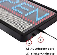 Alpine Led Open Signs for Business with Remote - Super Bright Lighted Open Sign, Easily Programmable Led Sign 3 Mode Electric Display: Flashing, Fixed, Scrolling With Space for Extra Letters & Numbers