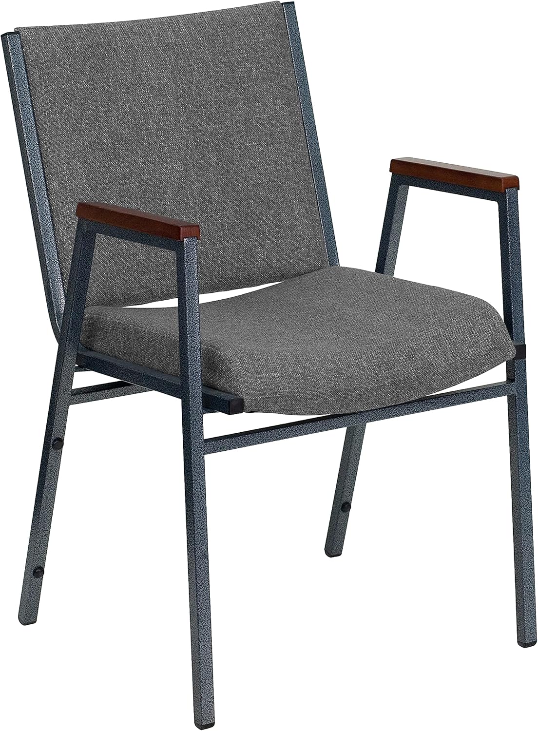 Flash Furniture HERCULES Series Heavy Duty Fabric Stack Chair with Arms and Ganging Bracket