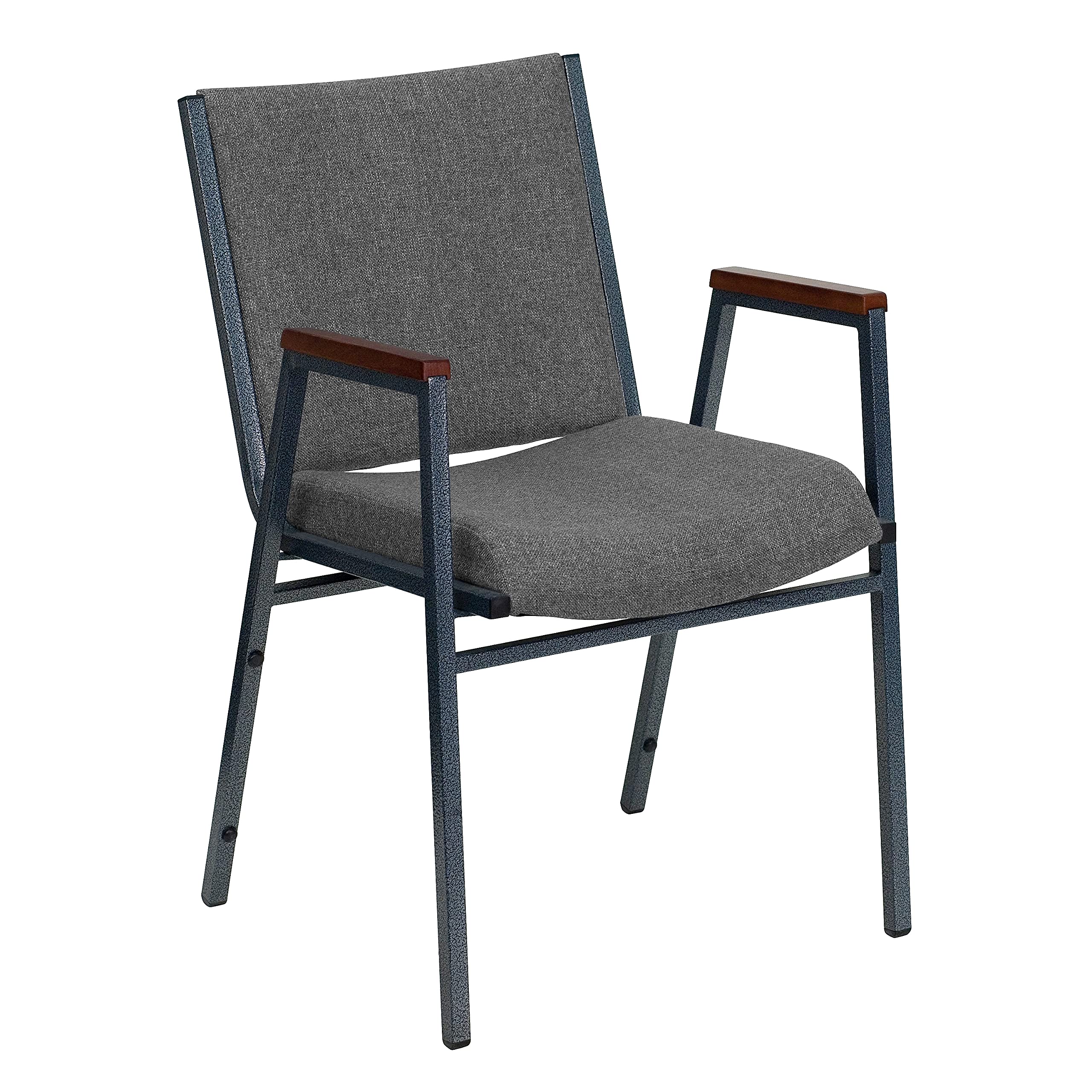 Flash Furniture HERCULES Series Heavy Duty Fabric Stack Chair with Arms and Ganging Bracket