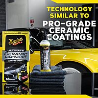 Meguiar's Ultimate Ceramic Coating Kit - Premium Kit for Cars Delivers Ultra-Durable Ceramic Protection with High Water