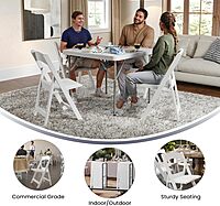 Flash Furniture Hercules Series Folding Chair - Resin Event Chair