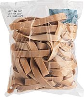 Business Source 15727 Rubber Bands,Size 107,1 lb./BG,7-Inch x5/8-Inch,Natural Crepe (Pack of 4) Size 107 (Pack of 4)