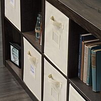 Sauder Stow-away Cube Storage 8-Cube Organizer/Pantry cabinets, Smoked Oak finish