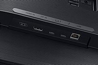 SAMSUNG TU87F Series 32-Inch Viewfinity 4K UHD Pro Monitor, VA Panel, 60Hz, 5ms, HDR10, sRGB, HDMI, Dual 4K Display, Fully Adjustable Stand, Eye Saver Mode (LF32TU874VNXGO) Dark Blue Gray