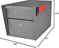MAIL BOSS Mail Manager Locking Security Curbside Mailbox