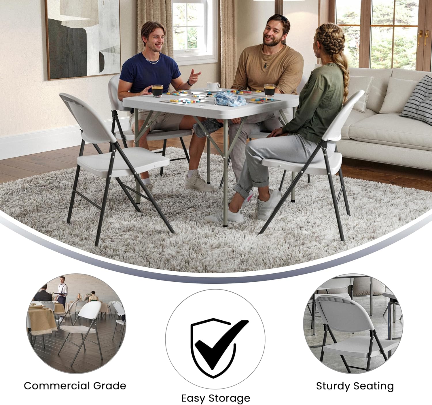 Flash Furniture HERCULES Plastic Folding Chairs