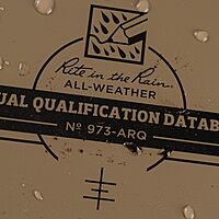 Rite in the Rain Weatherproof Marine Qualification Reference Book, 7" x 4.625", Khaki Cover (No. 973-ARQ)