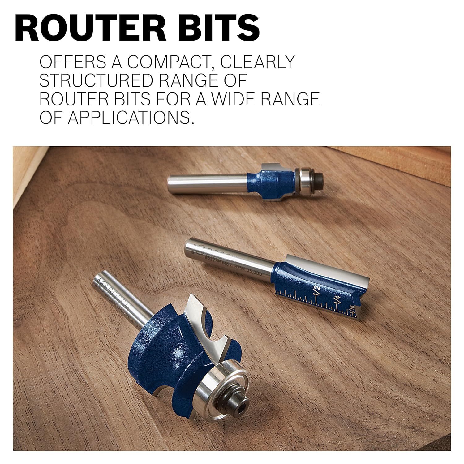 Bosch 85238M 1-1/4 in. x 5/8 in. Carbide Tipped Hinge Mortising Bit 1 Count (Pack of 1)