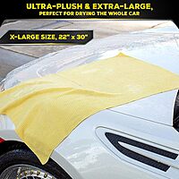Meguiar's Water Magnet Microfiber Drying Towel, Premium Car Wash Microfiber Towel That’s Super Plush