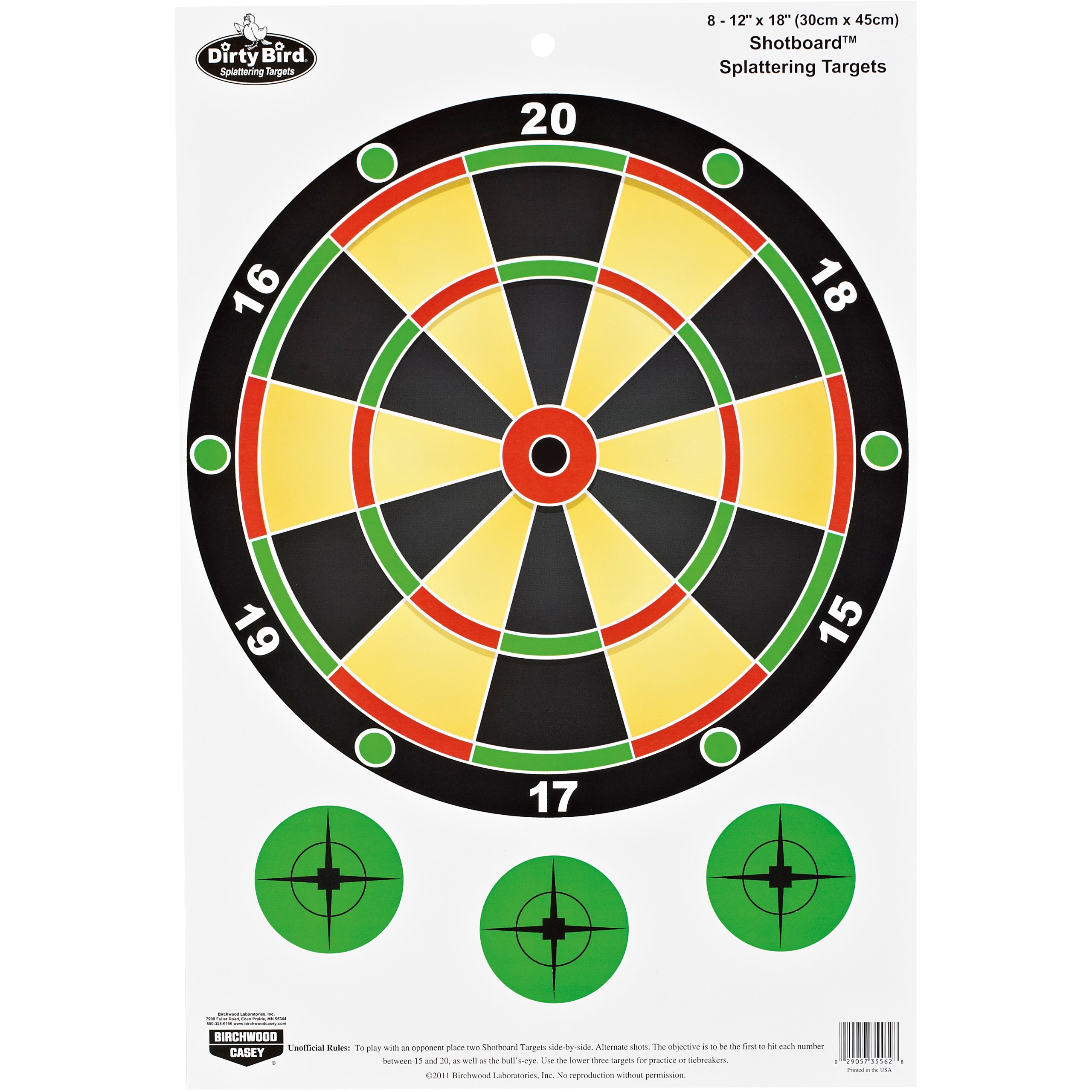 BIRCHWOOD CASEY Pregame Splattering Targets for Shooting