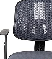 Flash Furniture Flash Fundamentals Mid-Back Mesh Swivel Task Office Chair with Pivot Back and Arms