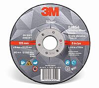 3M Silver Grinding Wheel AB87454, 5 in x 1/4 in x 7/8 in, Type 27 - Total 10 Wheels