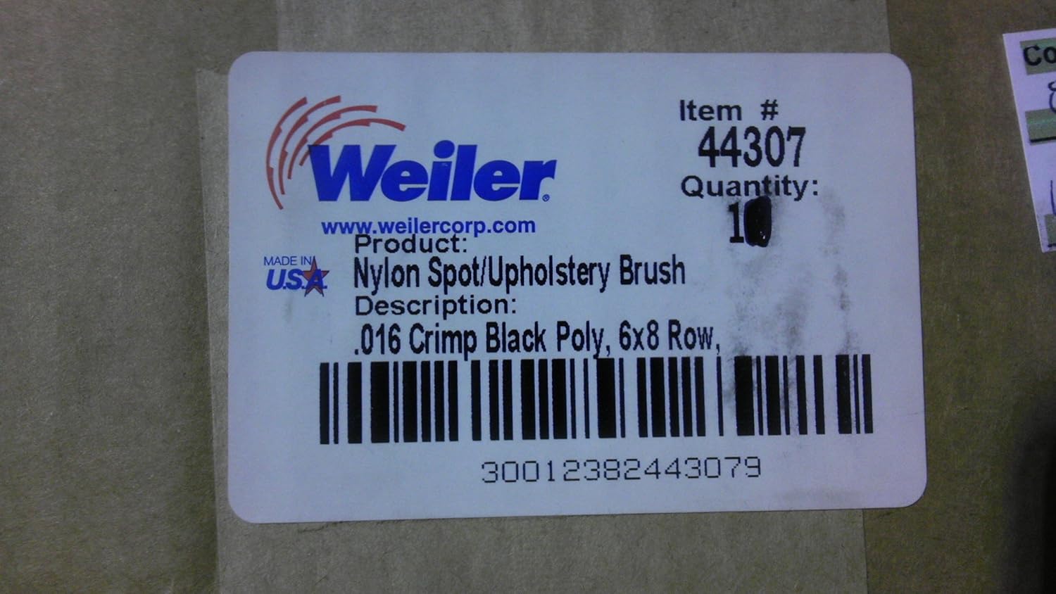 Weiler 44307; upholstery/spotting [PRICE is per BRUSH]