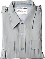 FLYING CROSS Deluxe Tropical Short Sleeve Shirt w/ Convertible Sport Collar